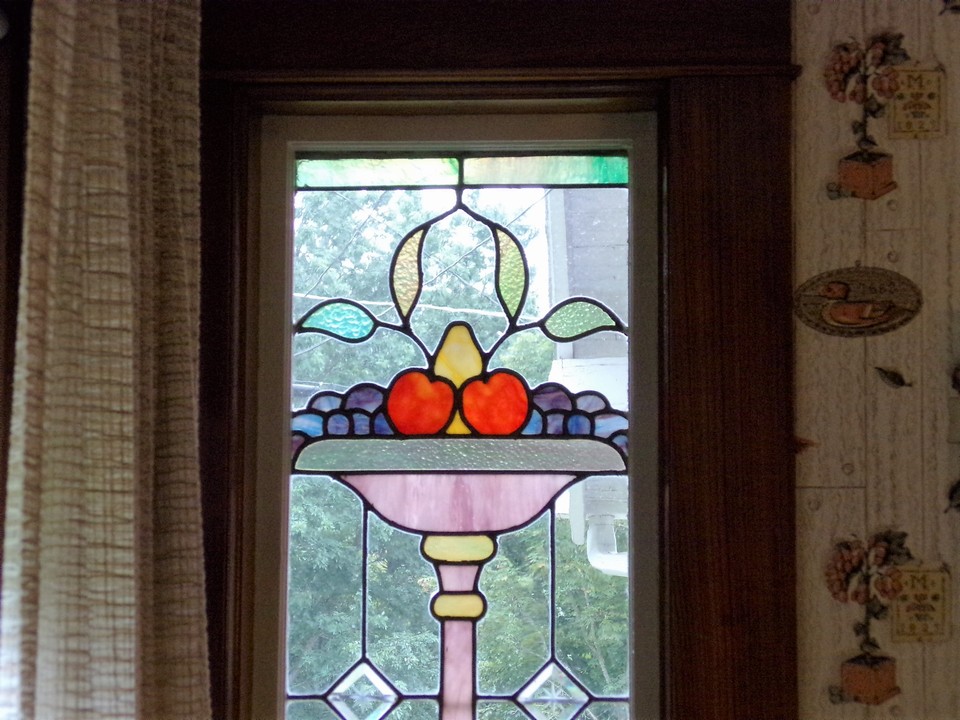 art glass in the main area's of the house