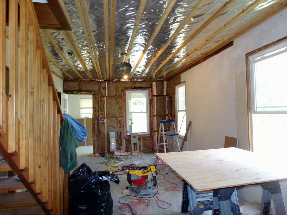 once exposed the bungalow's staircase began to come back to life.