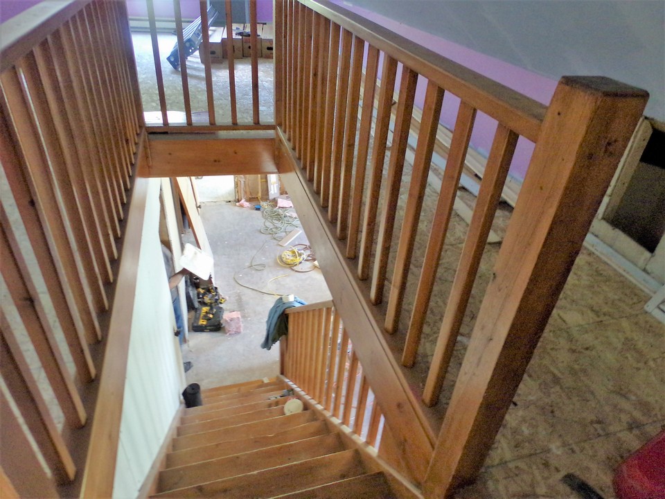 the second story loft space was completely unusable
